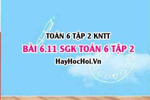 Bài 6.11 SGK Toán 6 tập 2 Kết nối tri thức